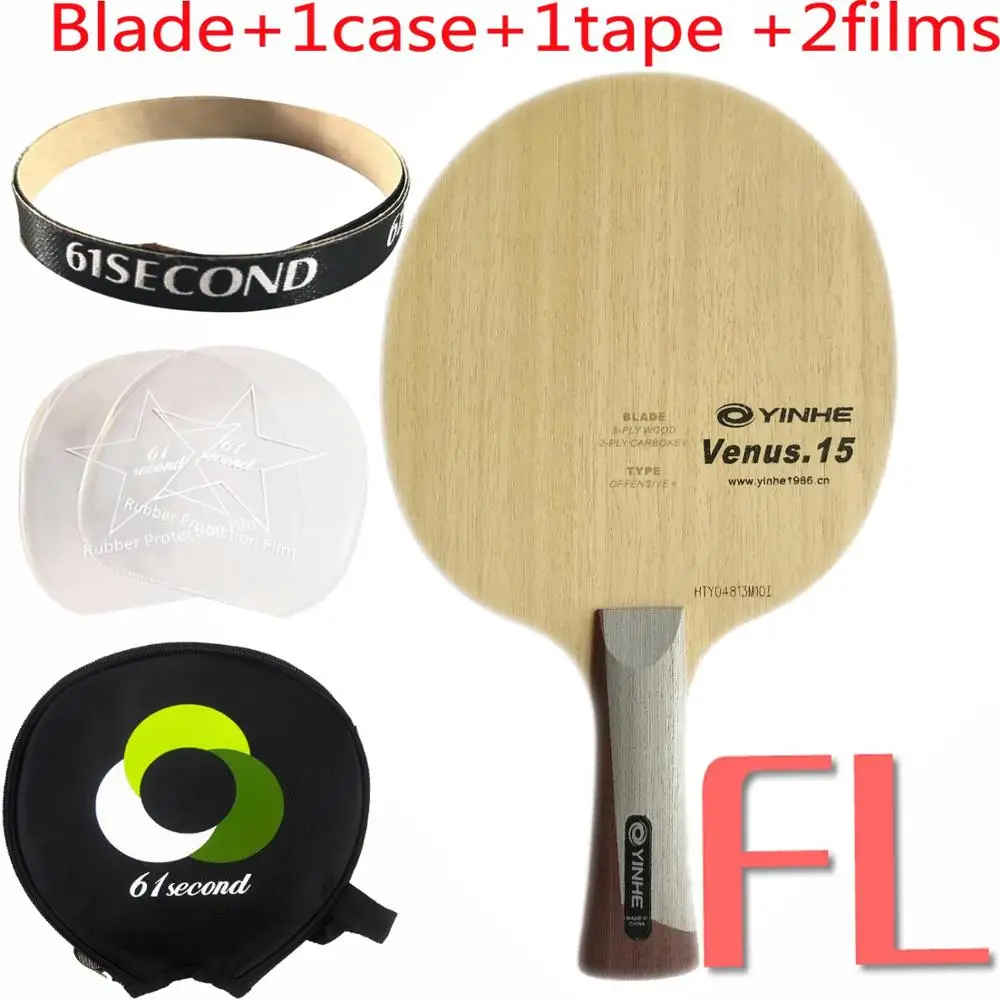 FL with Y 1 case Galaxy Milky Way Yinhe V-15 Venus. Скидка 15+ лезвие для настольного тенниса для ракетки для пинг-понга - Цвет: FL with Y 1 case