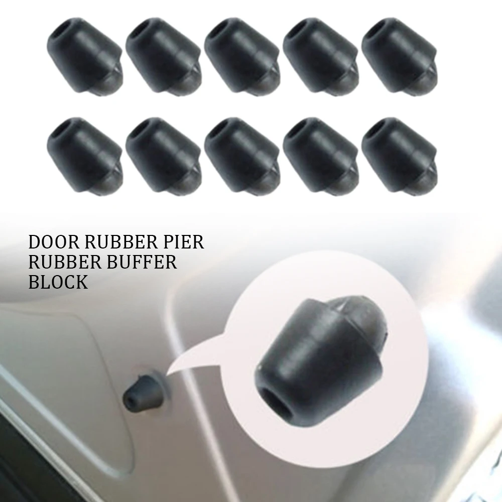 Black Rubber Car Bumper Door Overslam 10 Pcs/set for Hyundai All Vehicle
