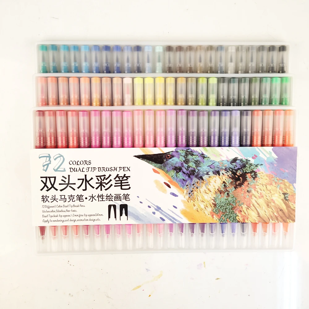 72 Colors colorfull 60 100 120 художественные маркеры Кисть ручка манга для рисования Fineliner надпись каллиграфия ручка пуля журнал акварельные ручки товары для рукоделия - Цвет: 72 Colors colorfull