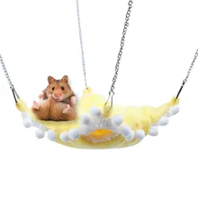 Pet Small Animals Hamster Hanging House Squirrel Hanging Hideout House Hammock Beds for Rat Squirrel Warm Sleeping Pouch