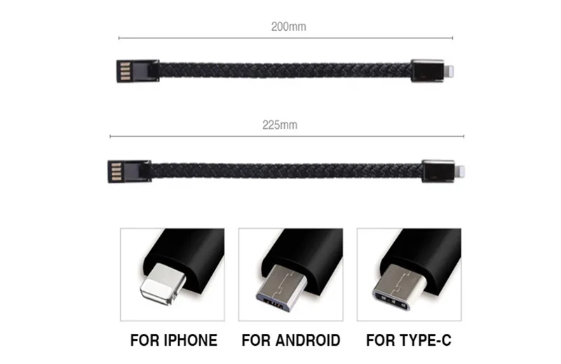 Модный Горячий дизайн кожаный USB кабель для мобильного телефона быстрое зарядное устройство браслет для iPhone 11 Pro MAX samsung Синхронизация данных зарядное устройство Шнур
