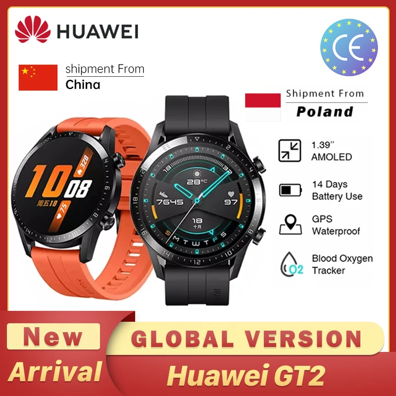 Смарт часы Huawei GT2 GT2E 55 мм GPS Bluetooth|Смарт-часы| |