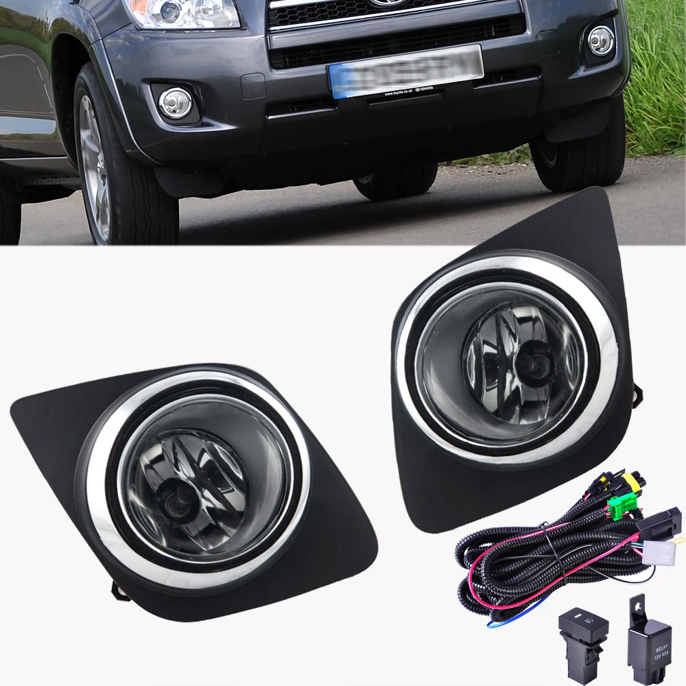 Чехол для переднего бампера Toyota RAV4 2009 2012 противотуманный светильник с
