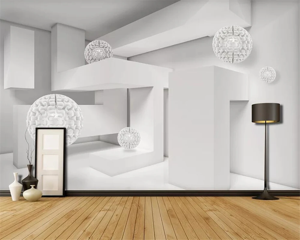 3d геометрический шар, Современная архитектура, космос, ТВ, фон, обои, papel de parede, по индивидуальному заказу