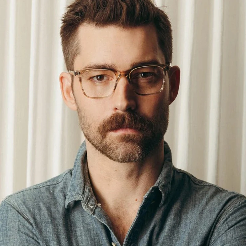 

acetate transparent glasses frame men square eyeglass designer brand women myopia tag eyewear