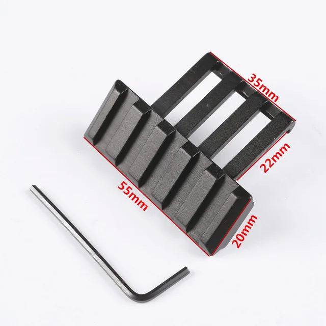 Cross Border for 45-Degree Side Rails 55mm Long Side Oblique Guide Sighting Mirror Holder Red And Green Dot Pipe Clamp Holder