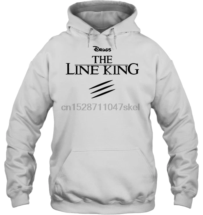 Мужская толстовка с капюшоном Drugs The Line King женская уличная одежда |