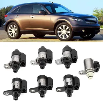 

7Pcs Set Transmission Solenoid Valve Fit for INFINITI CX35 2007-On 5 SP R AWD 3.5L RE5R05A high precision stable characteristics