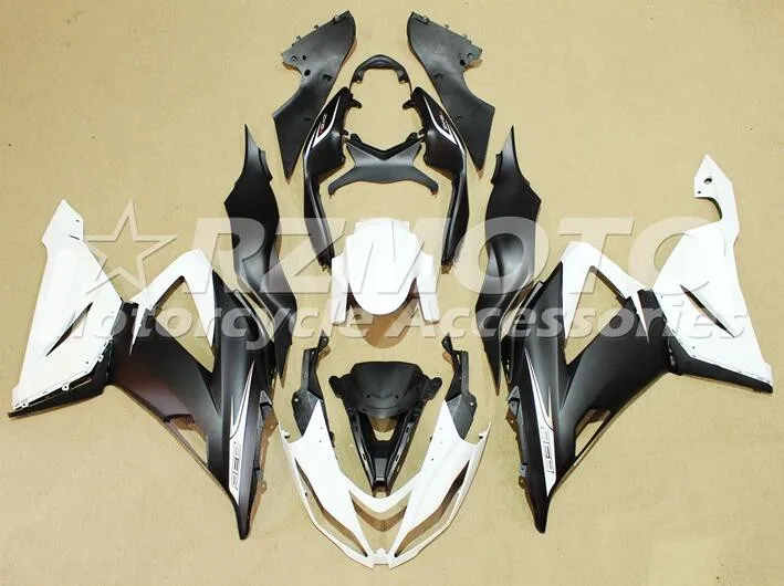ABS полный обтекатель комплект подходит для Kawasaki ZX6R 2013 Обтекатели ZX-6R Ninja 636 599 приятный белый черный