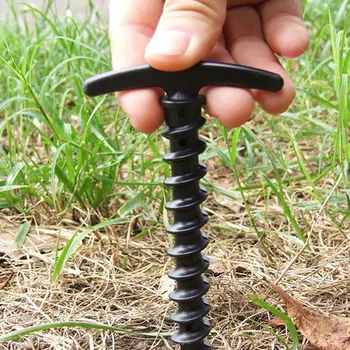 

5pcs Durable Plastic Screw In Outdoor Camping Awning Stakes Nail Tent Pegs Pins