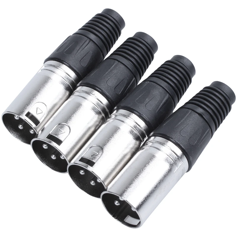 Штекерные разъемы XLR XLR-M Plug-4 шт
