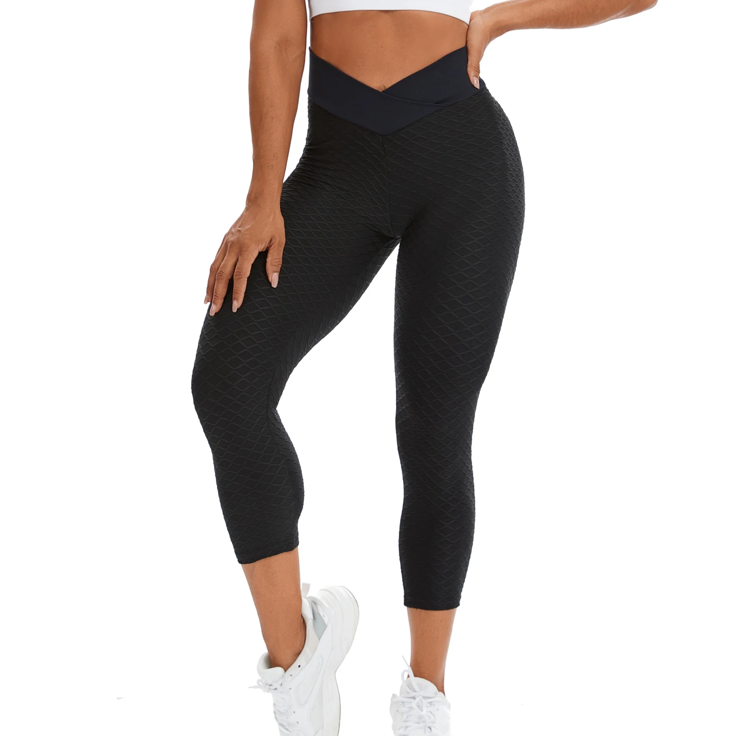 SEASUM Fishnet Jacquard Tights Yoga 