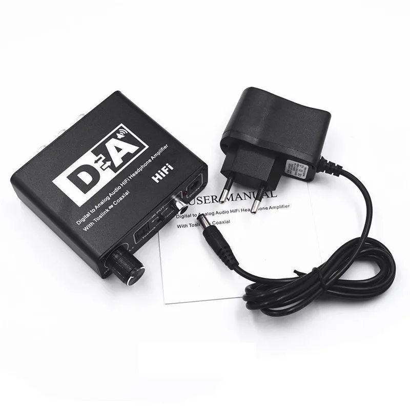 Hot Sale 192KHz DAC Digital to Analog Converter Audio HiFi Headphone Converter Amplifier 3 5mm Jack Adapter