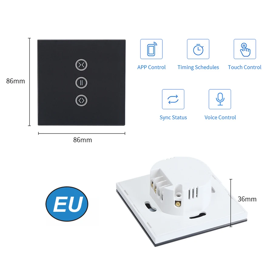Min Tuya Smart Life WiFi шторный переключатель для рольставни электродвигатель Google Home Alexa Echo Голосовое управление Умный дом