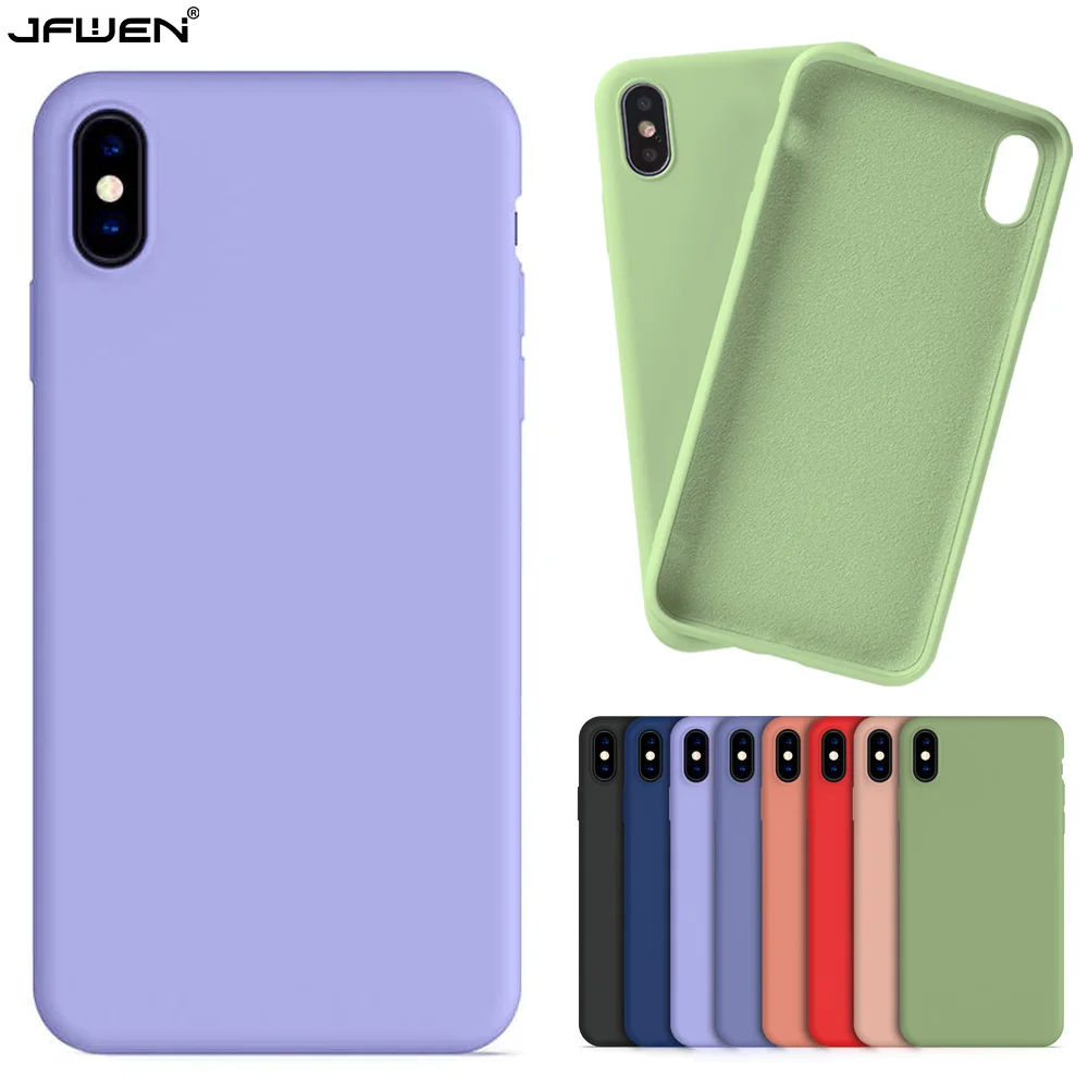 

Liquid Soild Color Silicone Phone Cases For Funda Xiaomi Redmi Note 7 Pro 7A Mi 9 SE 9T Case Cover Soft TPU Back Shell