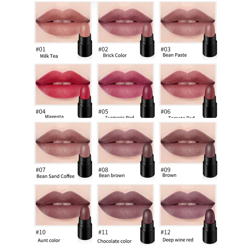 Популярный товар! 12 шт./компл. женский увлажняющий Матовый жидкий блеск для губ