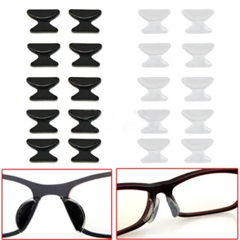 

Hot Sale 5 Pairs Comfortable Eyeglass Sunglass Glasses Spectacles Anti-Slip Silicone Stick On Nose Pad Eyewear Accessories Parts