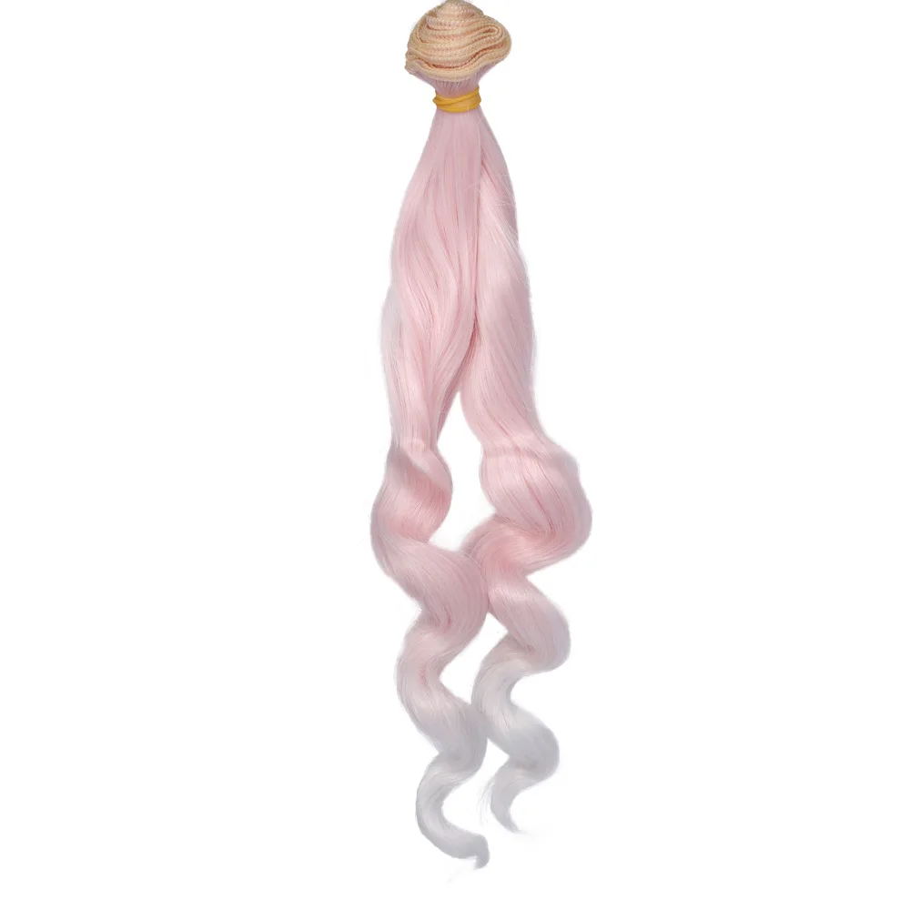 Russian DIY Doll Hair 25cm High Temperature Curly Hair for 1/3 1/4 1/6 BJD DIY Wavy Doll Hair Tree