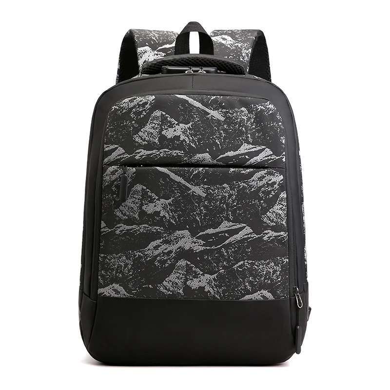 Мужской рюкзак для путешествий, многофункциональный мужской рюкзак Mochila, сумки с usb зарядным портом, рюкзак 15,6 дюймов для ноутбука, школьная сумка для ноутбука - Цвет: black