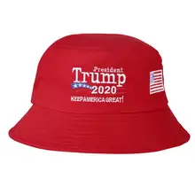 Fedoras Панама Рыбак Sunhant Президент Трамп держать американский большой вышивка шапки плоские шляпы Охота складной затенение