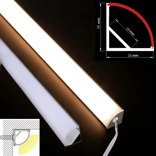 Profilé aluminium Ultra-fin LED éclairage caché lumière d'armoire avec  capteur lumière de barre dure pour vitrine armoire à vin - AliExpress