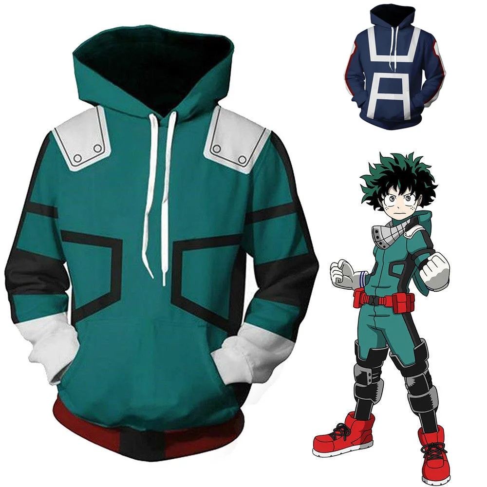 Костюм для косплея моя геройская Академия Boku Izuku Midoriya толстовка куртка