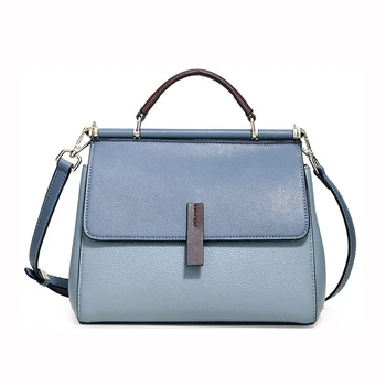 

2 Zip Compartment Tote, Female Top Handle Satchel, Real Cow's Skin , Women Genuine Leather Handbag, Cross body Bags, HFPP088