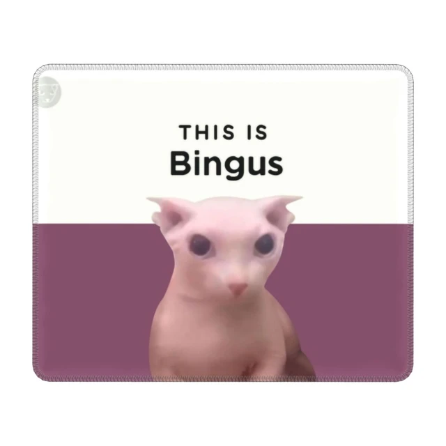 Cat Mouse Meme, Rubber Desktop Mat, Floppa Mouse Pad