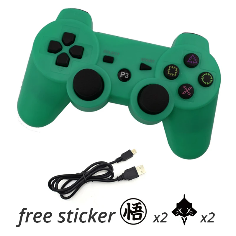 Данные лягушка для sony Playstation3 для PS3 контроллер беспроводной Bluetooth геймпад джойстик для Mando PS3/геймпады для ПК контроллер - Цвет: green