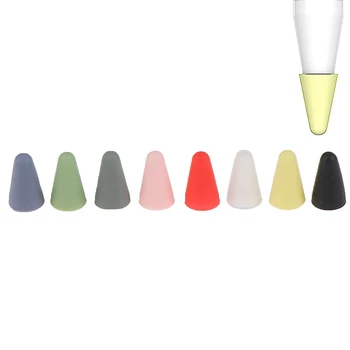 

8pcs Silicone Replacement Protective Tip Case Nib Cover Skin For Pencil Touchscreen Stylus Pen Case Accessories