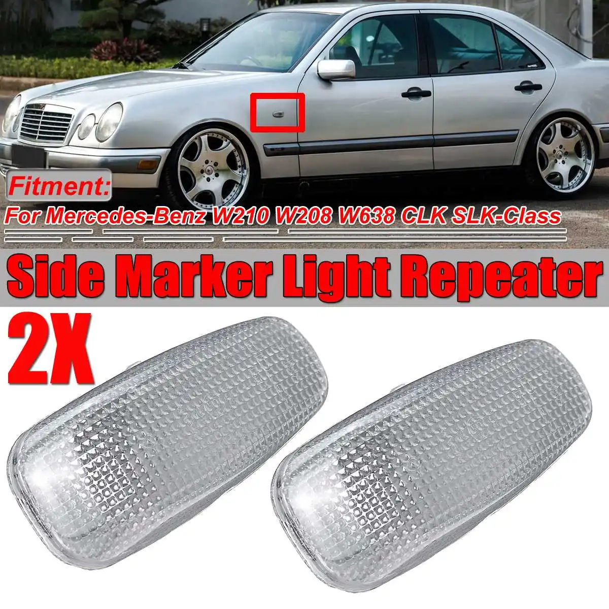 

New Car Side Marker Light Lamp Side Repeater Light Indicator Light For Mercedes For Benz W210 W208 W638 CLK SLK-Class