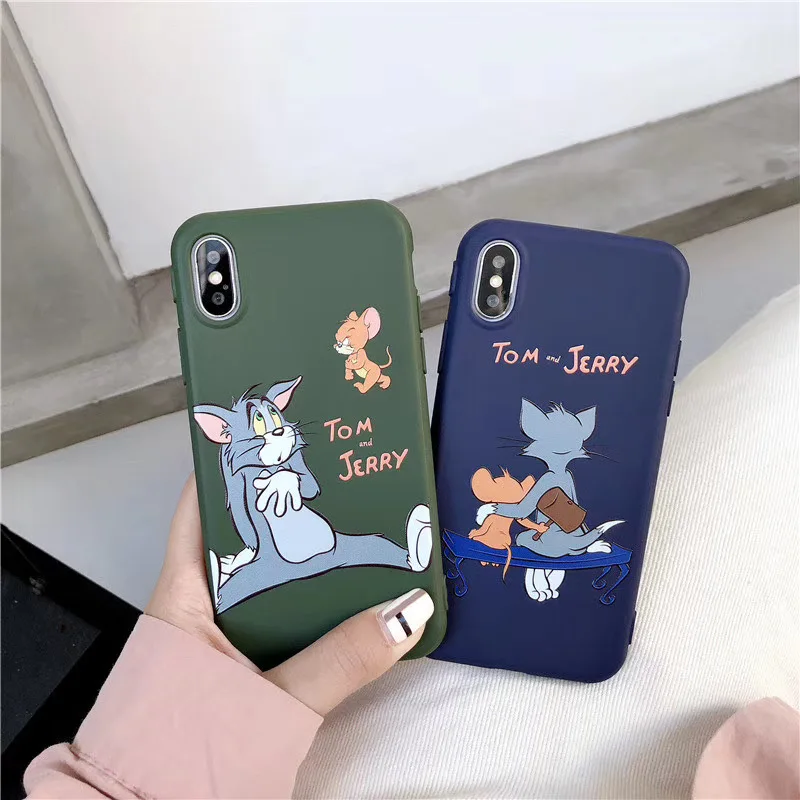 Чехол для телефона с милым мультяшным котом и мышкой том Jerry Веселые конфеты