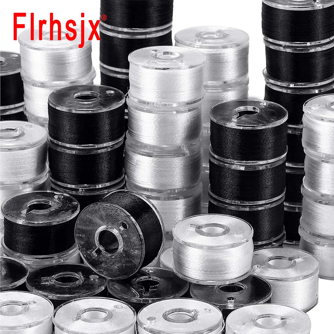 BAI Embroidery Bobbins 144Pcs/Box Bobbin Thread Size L 70D/2 and 75D/2  Bobbins for Sewing Machine Sideless Prewound Bobbins