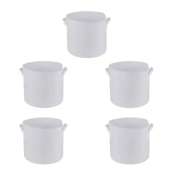 

5pcs 30*25cm Non-woven Fabric Plant Growing Bag Vegetables Tree Planting Bag with Handles Garden Supplies
