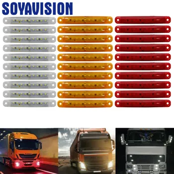 

10 / 30pcs 24V LED Truck lights led side light marker light For Lorry Car Truck Bus Side Marker Indicator Trailer Light 9leds