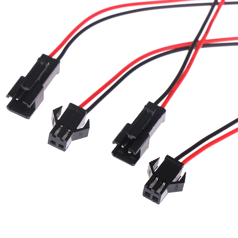 5 Pairs High Quality 10/20cm Long SM 2Pins Plug Male To Female Terminal Wire Connector