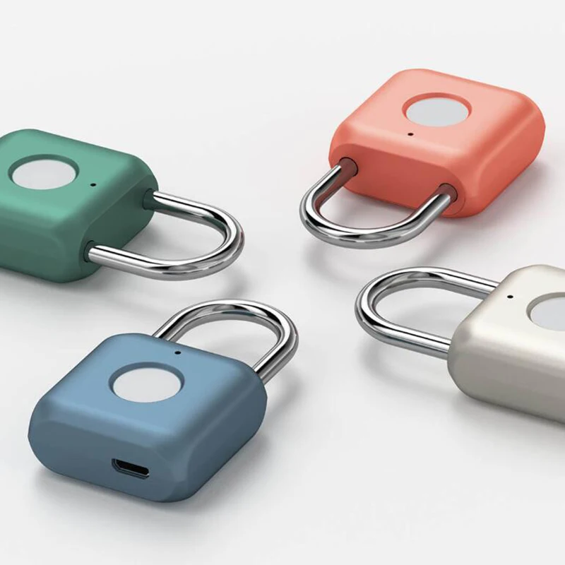 Xiaomi USB Перезаряжаемый умный без ключа Электронный замок с отпечатком пальца домашняя Противоугонная безопасность безопасности замок двери багаж чехол замок