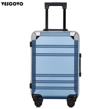 Vescovo 2" 24 дюймов Новая алюминиевая рама, Скалка багажа, Спиннер для студентов, переноска на тележке, Дорожный чемодан на колесах
