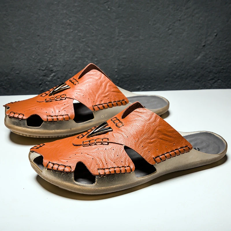 outdoor slipper made of soft leather