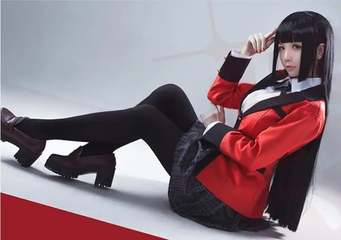Womensize Kakegurui yumeko jabami Косплей Японская мода escola - Цвет: Womensize