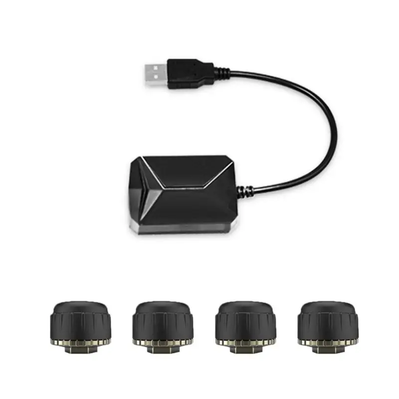 

USB Android TPMS tire pressure monitor/Android navigation tire pressure monitoring alarm system/wireless transmission with 4 Ex