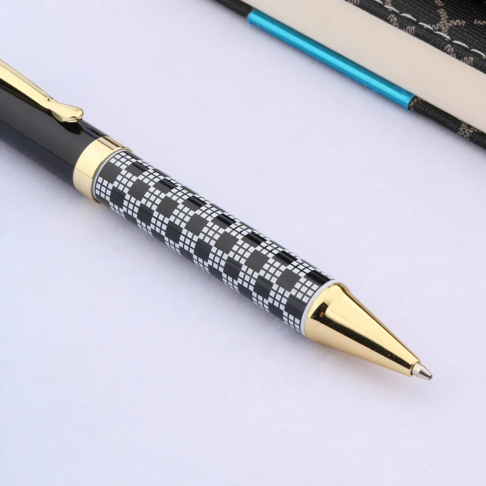 Jinhao 500 металлическая Золотая черно белая шариковая ручка|ballpoint pen|white ballpoint penpen |