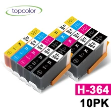 Topcolor 10PK H-364 364XL Compatible HP HP-364 HP364 for HP Deskjet 3070A 3520 3522 3524 C309a C510c B210d D5460 D7560 C6380