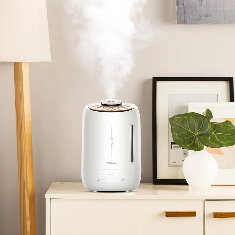 Billige XiaoMi 5L Große Kapazität Luftbefeuchter Aromatherapie Maschine Büro Desktop Luftreiniger Ultraschall Vernebler Haushalt Luft Diffusor