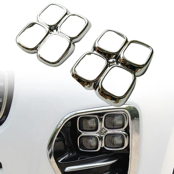 

Car Exterior Decoration Front Fog Light Cover Trim Bezel Garnish 4-Hole Fog Lamp Cover for KIA KX5 Sportage 2017-2018