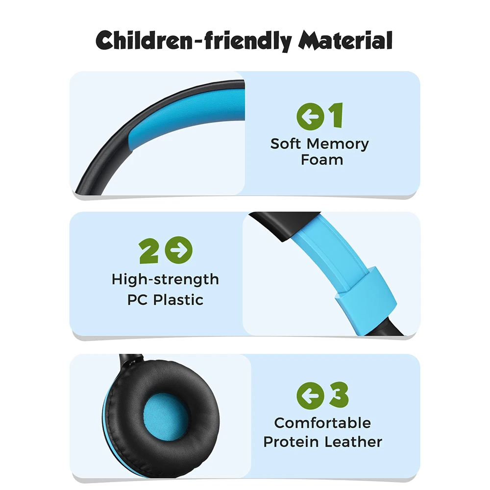 Mpow CHE1 Kids Headphones Wired Headset for Kids Teens Children Boys Girls with Volume Limit 94dB On Ear Headphone for Tablet PC wired earphones wired headphones