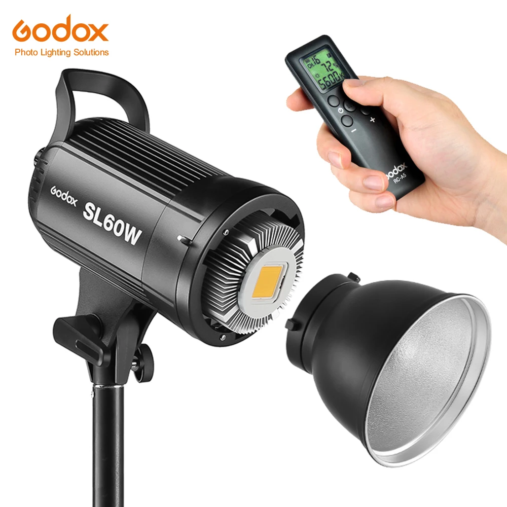 Free DHL Godox LED Video Light SL-60W 5600K White Version Video Light Continuous Light Bowens Mount for Studio Video - Цвет: SL60W Only