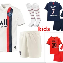 19 20 psg Футбол Дети Футбол MBAPPE NEYMAR JR Кавани ВЕРРАТТИ KIMPEMBE Дани Алвес ди Марии Детский комплект psg Детские майки