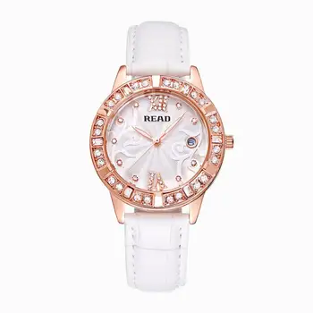 

Women Watch READ Brand Luxury Quartz Watch Leather Strap Wristwatch Fashion Ladies Watch Casual Female Clock Relojes Para Mujer