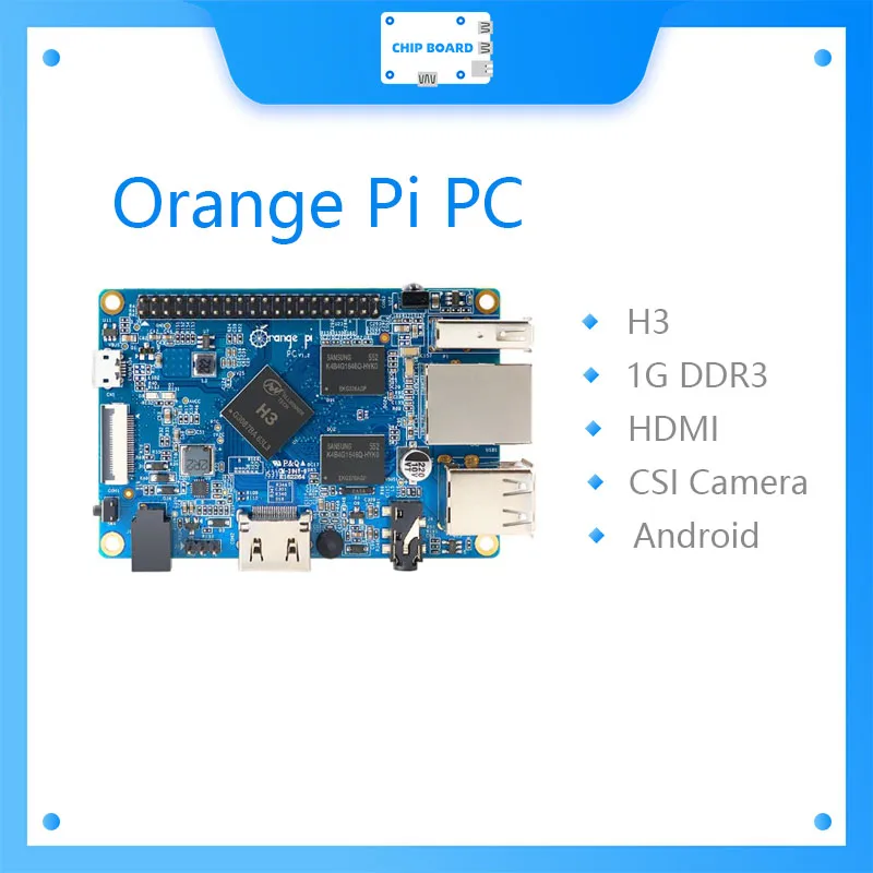 Single Board Computer Orange Pi PC H3 Quad-core 1GB Support Lubuntu linux and android